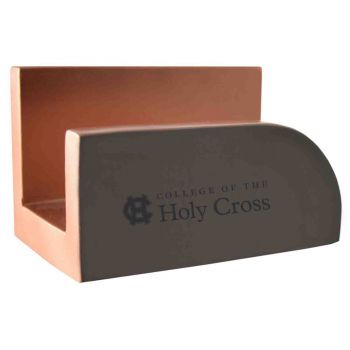 Modern Concrete Business Card Holder - Holy Cross Crusaders