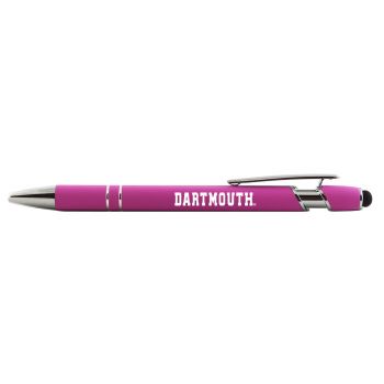 Click Action Ballpoint Pen with Rubber Grip - Dartmouth Moose