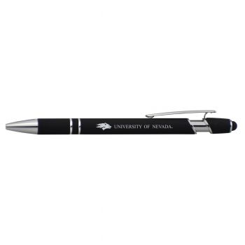 Click Action Ballpoint Pen with Rubber Grip - Nevada Wolf Pack