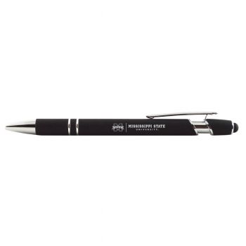 Click Action Ballpoint Pen with Rubber Grip - MSVU Delta Devils