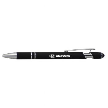 Click Action Ballpoint Pen with Rubber Grip - Mizzou Tigers