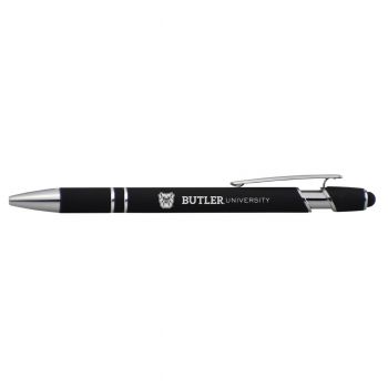 Click Action Ballpoint Pen with Rubber Grip - Butler Bulldogs