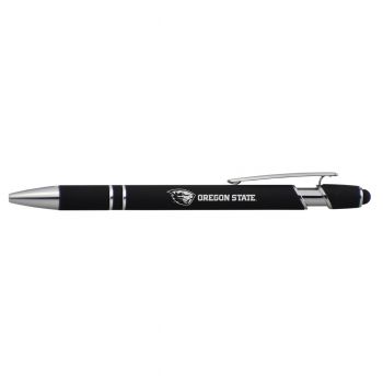 Click Action Ballpoint Pen with Rubber Grip - Oregon State Beavers