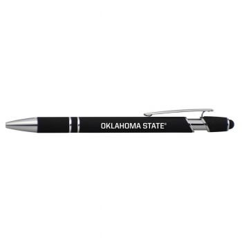 Click Action Ballpoint Pen with Rubber Grip - Oklahoma State Bobcats
