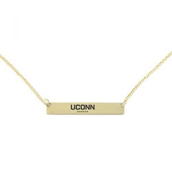 Brass Bar Bracelet - UConn Huskies
