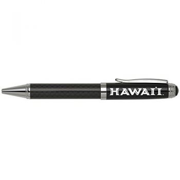 Carbon Fiber Ballpoint Twist Pen - Hawaii Warriors