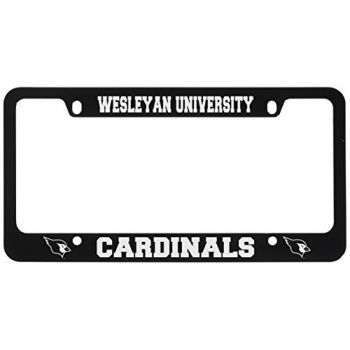Stainless Steel License Plate Frame - Wesleyan University 