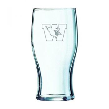 19.5 oz Irish Pint Glass - Wesleyan University 