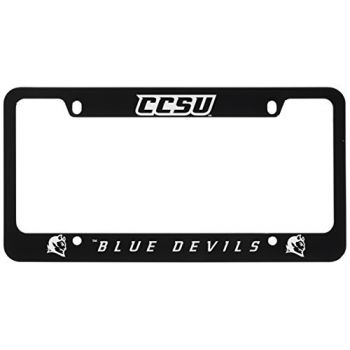 Stainless Steel License Plate Frame - Central Connecticut Blue Devils
