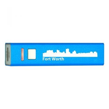 Quick Charge Portable Power Bank 2600 mAh - Fort Worth City Skyline