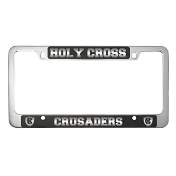 Stainless Steel License Plate Frame - Holy Cross Crusaders