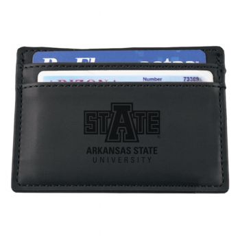 Slim Wallet with Money Clip - Arkansas State Red Wolves