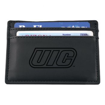 Slim Wallet with Money Clip - UIC Flames