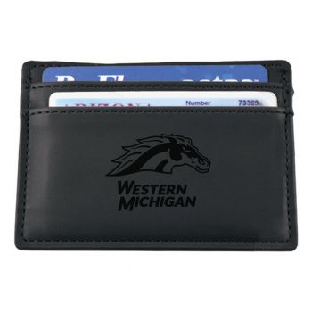 Slim Wallet with Money Clip - Western Michigan Broncos