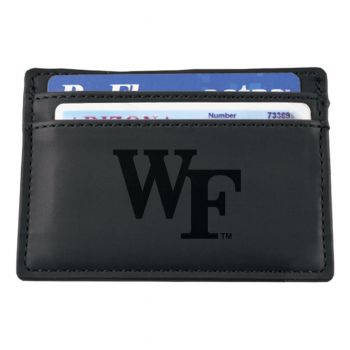Slim Wallet with Money Clip - Wake Forest Demon Deacons