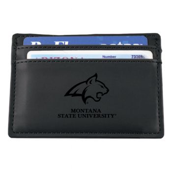 Slim Wallet with Money Clip - Montana State Bobcats