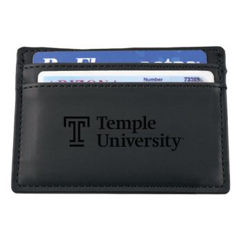 Slim Wallet with Money Clip - Temple Owls