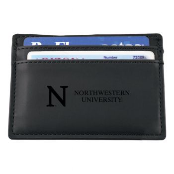 Slim Wallet with Money Clip - Northwestern Wildcats