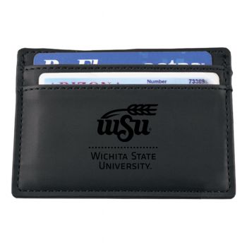 Slim Wallet with Money Clip - Wichita State Shocker