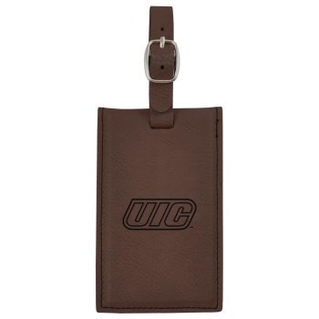 Travel Baggage Tag with Privacy Cover - UIC Flames
