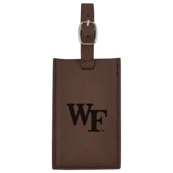 Travel Baggage Tag with Privacy Cover - Wake Forest Demon Deacons