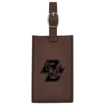 Travel Baggage Tag with Privacy Cover - Boston College Eagles