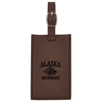 Travel Baggage Tag with Privacy Cover - Alaska Anchorage 