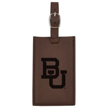 Travel Baggage Tag with Privacy Cover - Baylor Bears