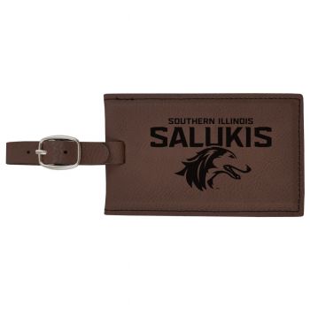 Travel Baggage Tag with Privacy Cover - Southern Illinois Salukis