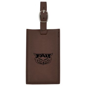 Travel Baggage Tag with Privacy Cover - FAU Owls