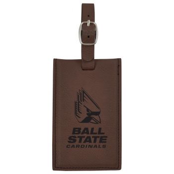 Travel Baggage Tag with Privacy Cover - Ball State Cardinals
