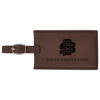 Travel Baggage Tag with Privacy Cover - South Dakota State Jackrabbits