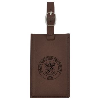 Travel Baggage Tag with Privacy Cover - James Madison Dukes