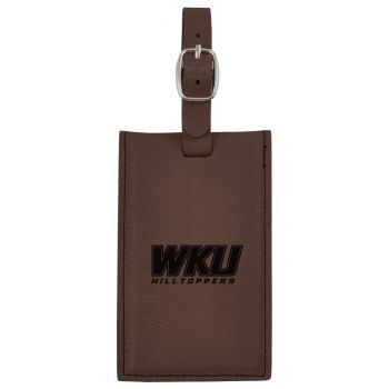 Travel Baggage Tag with Privacy Cover - Western Kentucky Hilltoppers