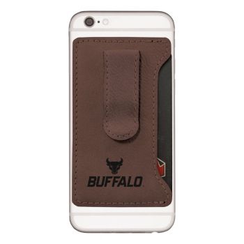 Cell Phone Card Holder Wallet with Money Clip - SUNY Buffalo Bulls