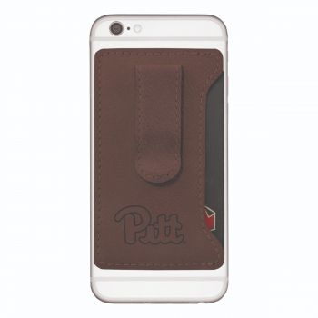 Cell Phone Card Holder Wallet with Money Clip - Pittsburgh Panthers