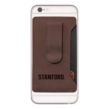 Cell Phone Card Holder Wallet with Money Clip - Stanford Cardinals