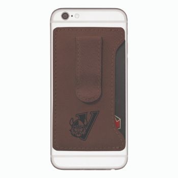 Cell Phone Card Holder Wallet with Money Clip - Cleveland State Vikings