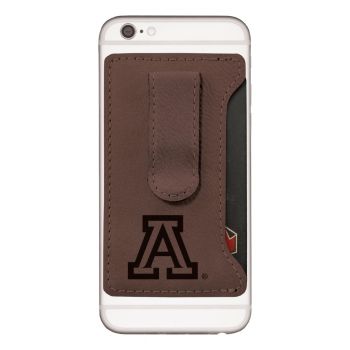 Cell Phone Card Holder Wallet with Money Clip - Arizona Wildcats