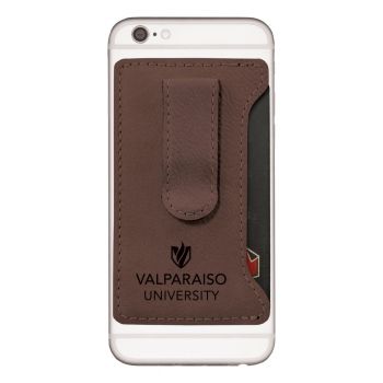 Cell Phone Card Holder Wallet with Money Clip - Valparaiso Crusaders