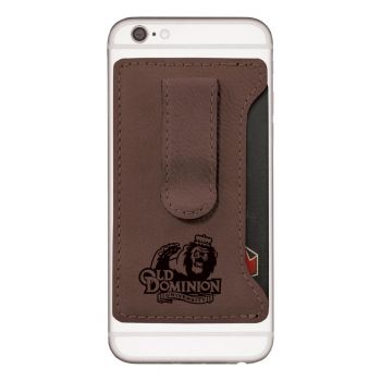 Cell Phone Card Holder Wallet with Money Clip - Old Dominion Monarchs