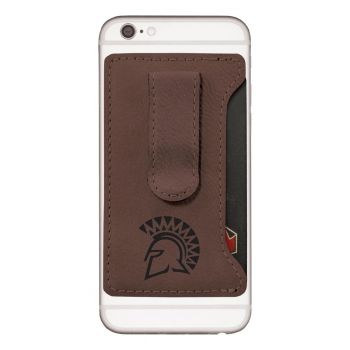 Cell Phone Card Holder Wallet with Money Clip - San Jose State Spartans