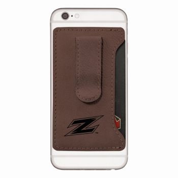 Cell Phone Card Holder Wallet with Money Clip - Akron Zips