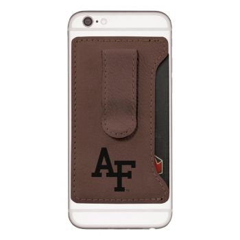 Cell Phone Card Holder Wallet with Money Clip - Air Force Falcons