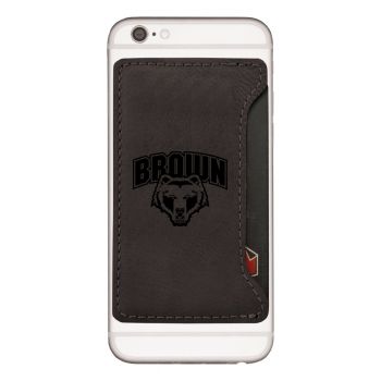 Cell Phone Card Holder Wallet - Brown Bears
