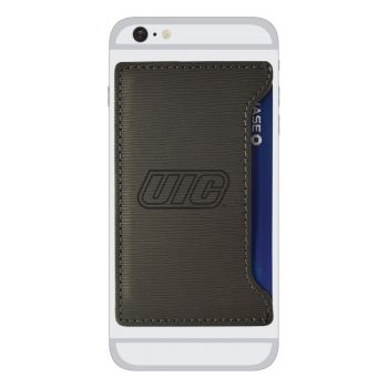 Faux Leather Cell Phone Card Holder - UIC Flames