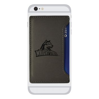 Faux Leather Cell Phone Card Holder - Wright State Raiders