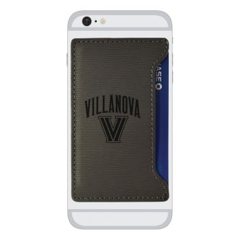 Faux Leather Cell Phone Card Holder - Villanova Wildcats