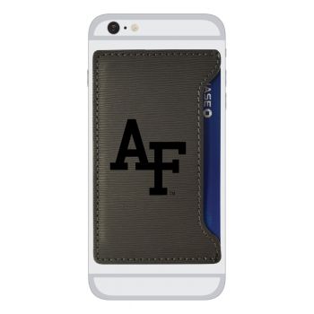 Faux Leather Cell Phone Card Holder - Air Force Falcons