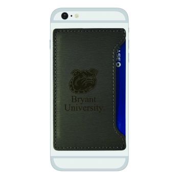 Faux Leather Cell Phone Card Holder - Bryant Bulldogs